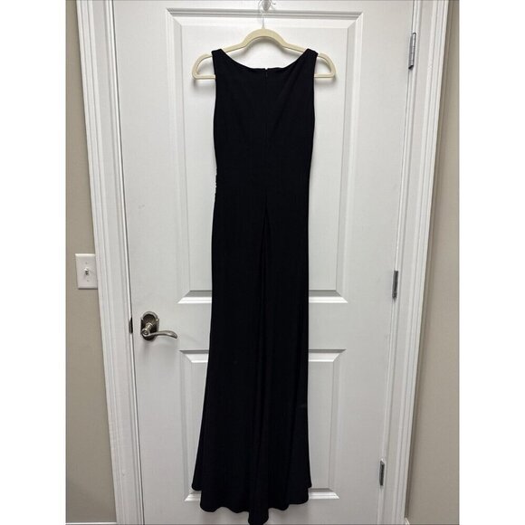 MAC DUGGAL Size 2 Black 26513 FAUX WRAP SLEEVELESS V-NECK GOWN Prom Dress New - Picture 7 of 10